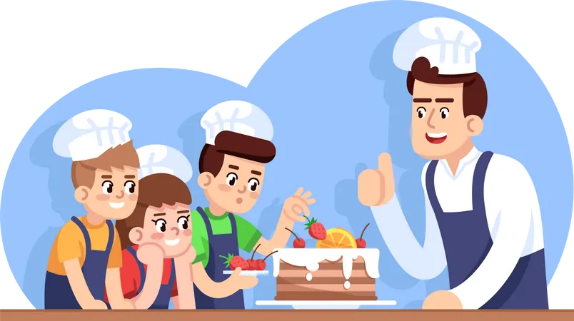 Cours de cuisine pour enfants  Illustration