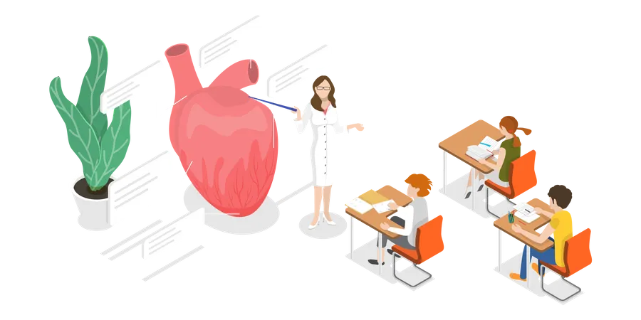 Cours de médecine  Illustration