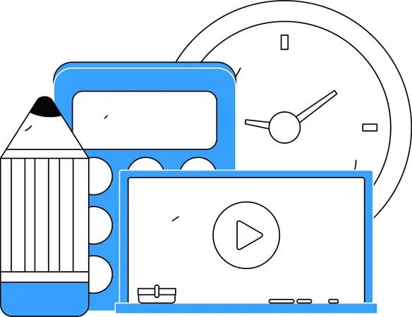 Cours en ligne  Illustration