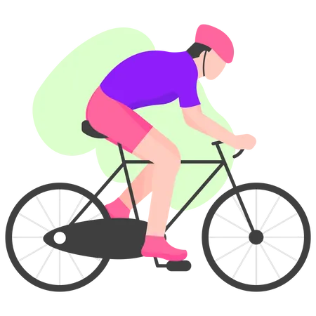 Course cycliste olympique  Illustration