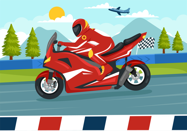 Sport automobile de course  Illustration