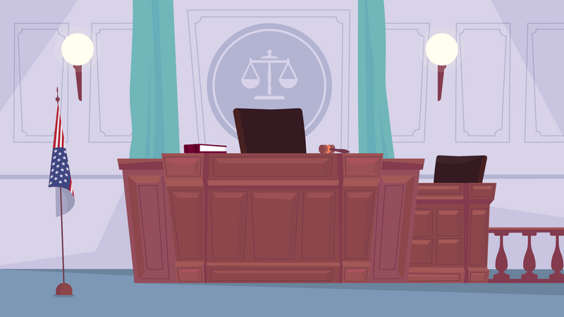 Court House Illustration