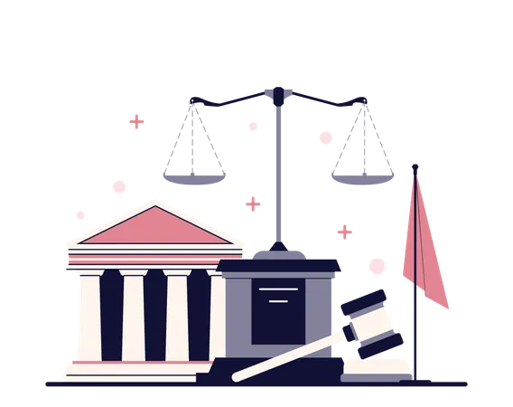 Court of justice  Illustration