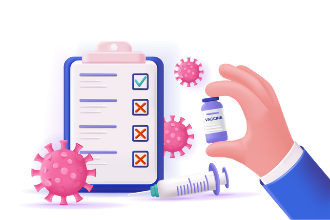 Covid 19 Vaccination  Illustration