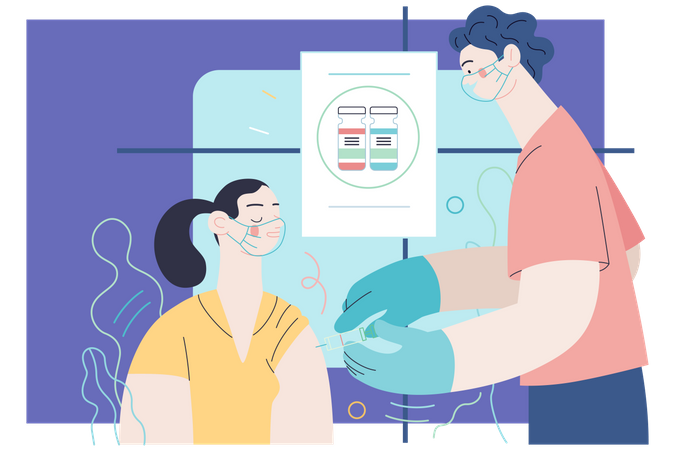 COVID-19 vaccination  Illustration