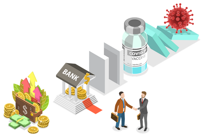 Covid 19 Vaccine Impact  Illustration