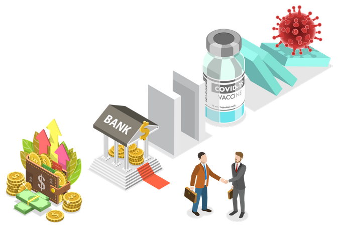 Covid 19 Vaccine Impact  Illustration
