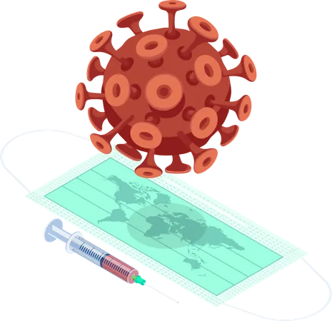 Prävention des COVID-19-Virus  Illustration