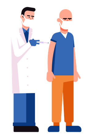 Covid vaccination Illustration