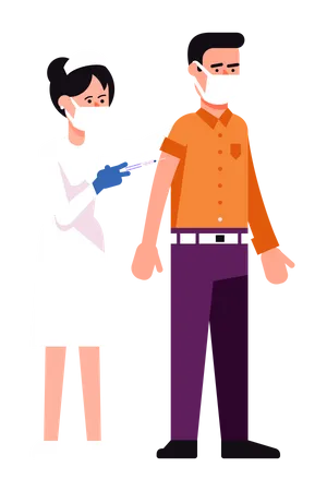 Covid vaccination  Illustration