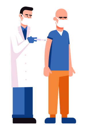 Covid vaccination  Illustration