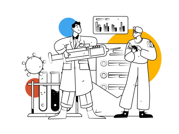 Covid19 vaccination  Illustration