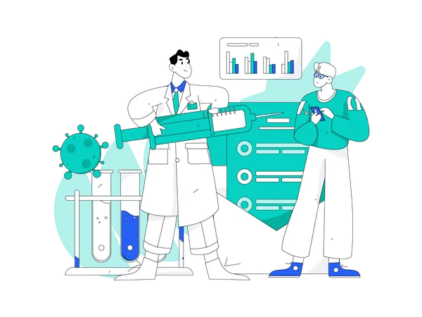 Covid19 vaccination  Illustration