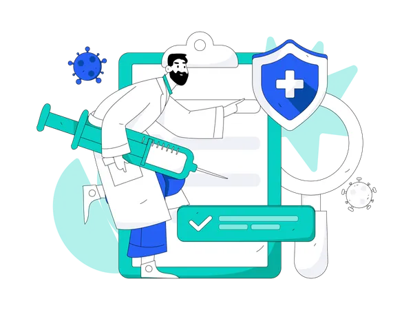 Covid19 vaccination  Illustration