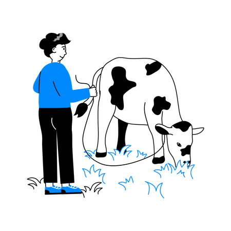 Cow feeder  Illustration