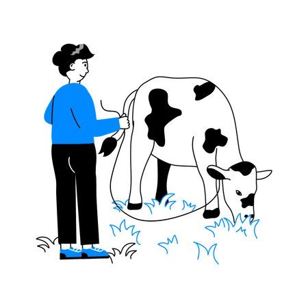 Cow feeder  Illustration