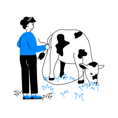 Cow feeder  イラスト