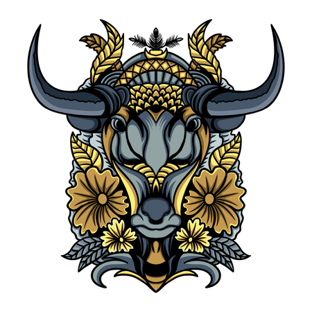 Cow Ornament  Illustration