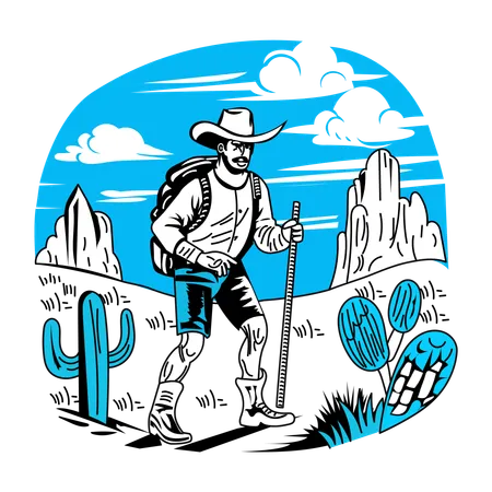 Cowboy Adventure  Illustration