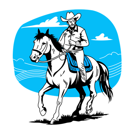 Cowboy Avatar  Illustration