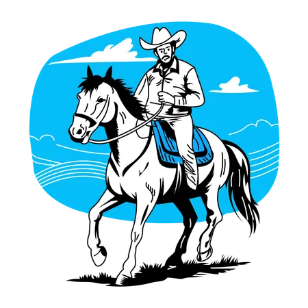 Cowboy Avatar  Illustration