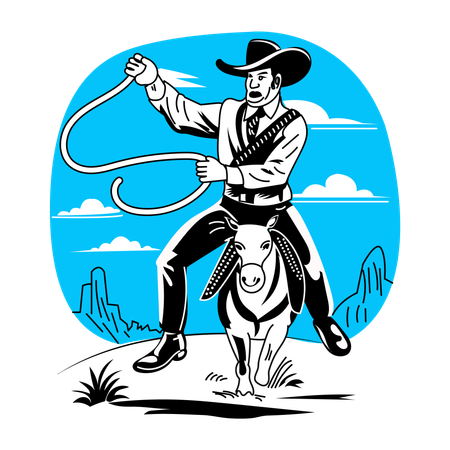 Cowboy Skills  Illustration