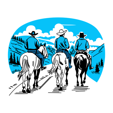 Cowboy Trail  Illustration