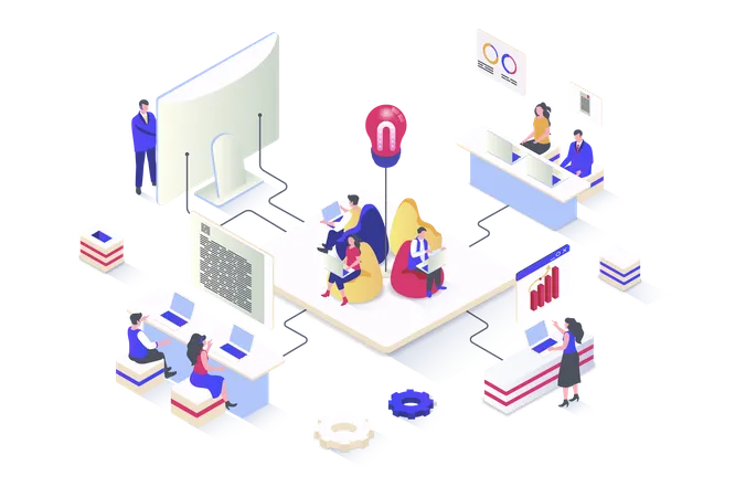 Coworking space  Illustration