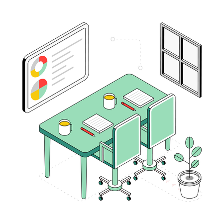 Coworking Space  Illustration