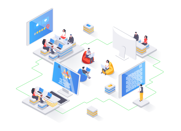 Coworking space  Illustration