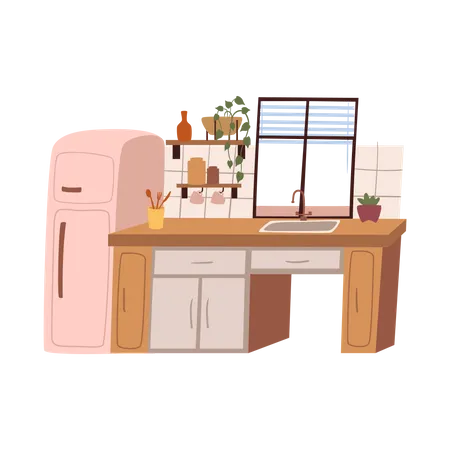 Cozinha  Ilustração