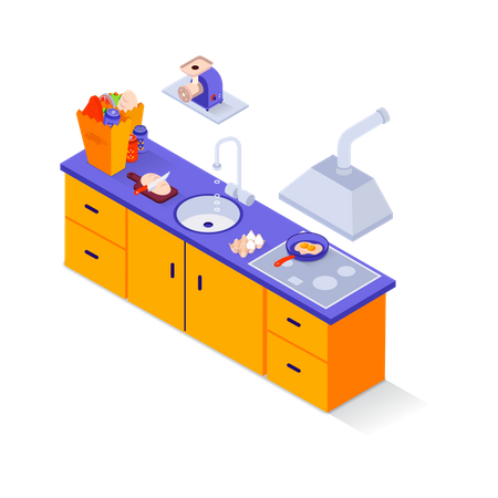 Cozinha  Ilustração