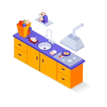 Cozinha  Ilustração