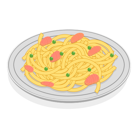 Cozinha tradicional italiana  Ilustração