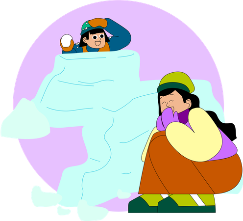 Cozy Igloo Hideout  Illustration