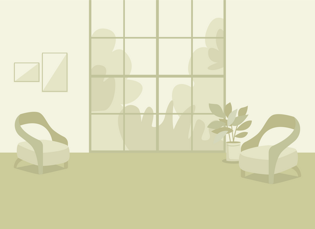Cozy living room Illustration