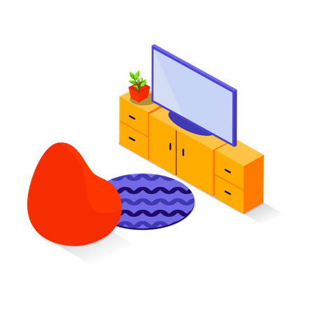 Cozy living room  Illustration