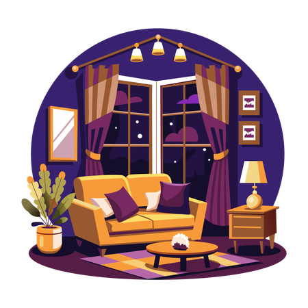 Cozy Room  Illustration