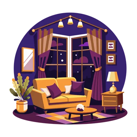 Cozy Room  Illustration