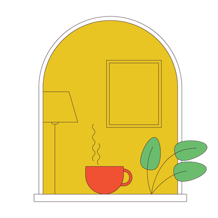 Cozy window  Illustration