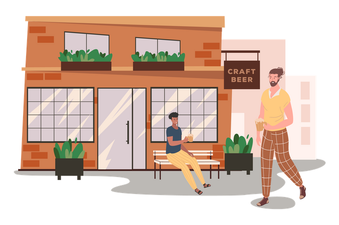 Craft Beer Store  Illustration