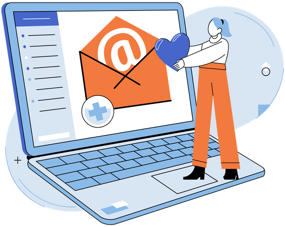 Crafting compelling messages essential for engaging recipients in email marketing  Illustration