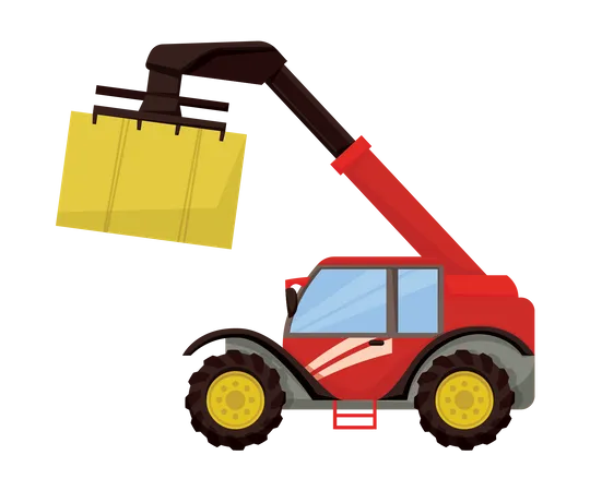 Crane Truck  Illustration