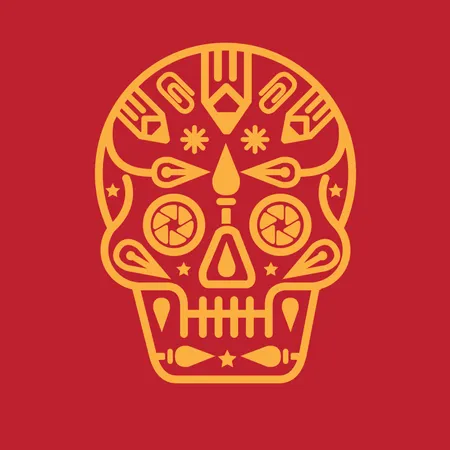 Calavera Creativa  Ilustración