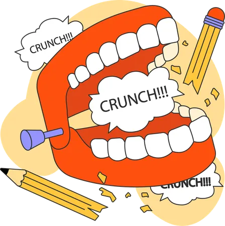 Craquement des dents  Illustration