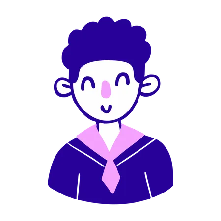 Modern Trendy Concept For A Gen Z Character Avatar Profile イラスト