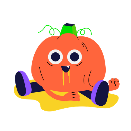 Crazy Pumpkin  Illustration