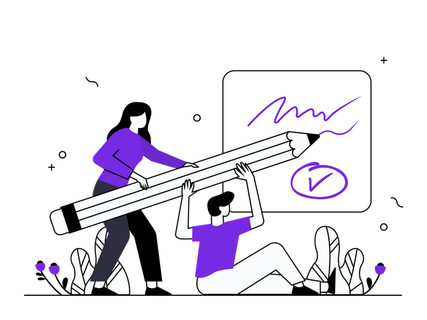 Creación de contenido  Ilustración