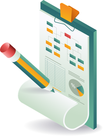 Configuración de la organización empresarial y de analistas  Illustration