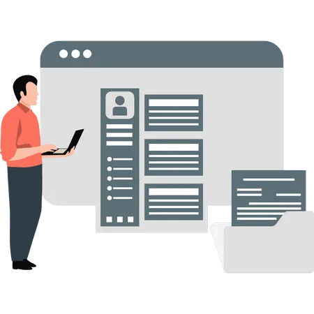 El creador de currículums simplifica el proceso de elaboración de currículums profesionales  Ilustración